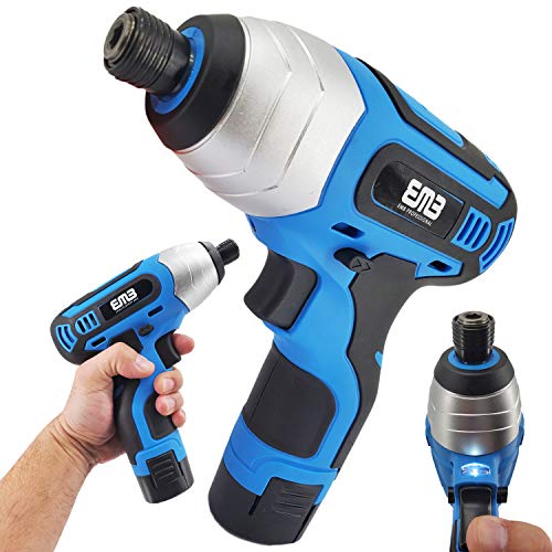 12V Max Brushed Powerful Cordless Impact Screwdriver Drill with Battery 1/4 in 12V Max Brushed Powerful Cordless Impact Screwdriver Drill with Battery 1/4 in